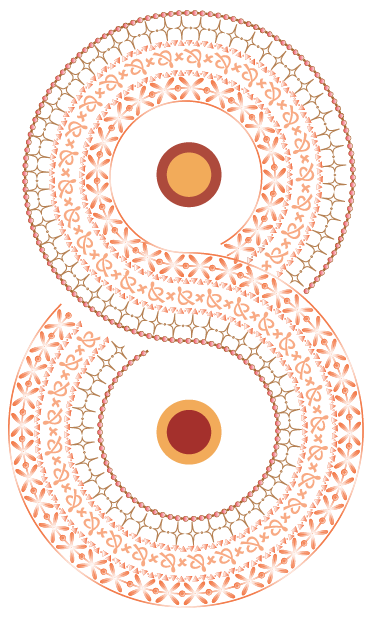 image of a figure 8 Mandala